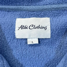 Load image into Gallery viewer, ALIBI CLOTHING Classic Basic Blue 1/4 Zip Pullover Fleece Sweatshirt
