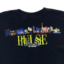 Load image into Gallery viewer, Early 00&#39;s Anvil PULE OF VEGAS Souvenir Spellout Graphic Black T-Shirt
