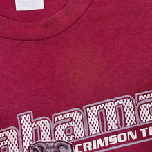 Load image into Gallery viewer, Early 00&#39;s Hanes ALABAMA CRIMSON TIDE College Logo Spellout Graphic Distressed Red T-Shirt
