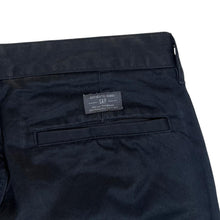 Load image into Gallery viewer, GAP KHAKIS &quot;Classic Fit&quot; Straight Leg Black Chino Trousers
