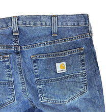 Load image into Gallery viewer, CARHARTT &quot;Straight Fit&quot; Made In Mexico Classic Blue Denim Jeans
