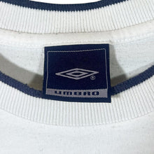 Load image into Gallery viewer, Umbro Classic Embroidered Mini Logo White Cotton Polyester Short Sleeve T-Shirt
