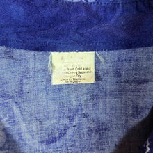 Load image into Gallery viewer, Vintage Made In Thailand Dragon Y2K Tatoo Patterned Blue Rayon Short Sleeve Shirt
