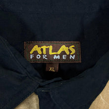 Load image into Gallery viewer, Vintage Atlas For Men Cowboy Western Black Brown Cotton Long Sleeve Shirt
