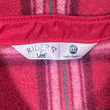 Load image into Gallery viewer, Riders By Lee Red Plaid Check Long Sleeve Fleece Flannel Shirt
