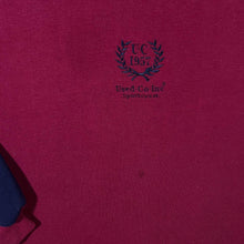 Load image into Gallery viewer, Vintage Used Company Embroidered Crest Logo Burgundy Crewneck Sweatshirt
