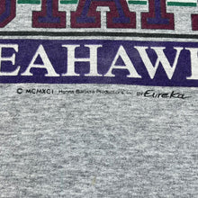 Load image into Gallery viewer, Vintage Eureka (1991) OHIO STATE SEAHAWKS The Flinstones Sports Spellout Graphic Sweatshirt
