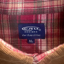Load image into Gallery viewer, Cau Designs Corduroy Panel Cowboy Western Plaid Check Long Sleeve Shirt
