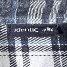 Load image into Gallery viewer, Early 00's Identic Black White Grey Plaid Check Long Sleeve Cotton Flannel Shirt
