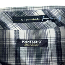 Load image into Gallery viewer, Point Zero Black Label Western Plaid Check Popper Cotton Long Sleeve Shirt
