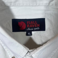 Load image into Gallery viewer, Vintage Fjallraven Cream Hiking Utility Long Sleeve Button-Up Cotton Shirt
