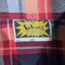 Load image into Gallery viewer, Vintage Johaj Red Grey Black White Plaid Check Long Sleeve Cotton Shirt
