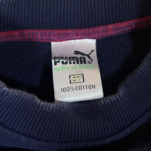Load image into Gallery viewer, Vintage 90's PUMA SPORTS Embroidered Patch Logo Navy Blue Crewneck Sweatshirt
