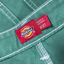 Load image into Gallery viewer, Dickies Green Denim Carpenter Style Cotton Shorts
