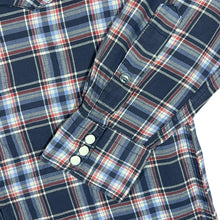 Load image into Gallery viewer, JACK &amp; JONES &quot;Vintage&quot; Cowboy Western Plaid Check Snap Popper Long Sleeve Shirt
