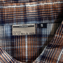 Load image into Gallery viewer, H.D.Lee Cowboy Western Plaid Check Popper Long Sleeve Shirt
