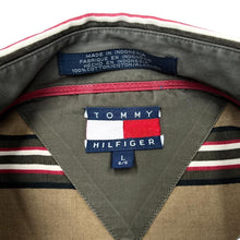 Load image into Gallery viewer, Vintage 90&#39;s TOMMY HILFIGER Multi Block Striped Embroidered Mini Crest Logo Long Sleeve Button-Up Shirt
