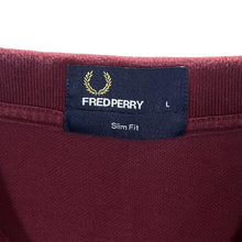 Load image into Gallery viewer, FRED PERRY &quot;Slim Fit&quot; Embroidered Mini Laurel Logo Burgundy Short Sleeve Polo Shirt
