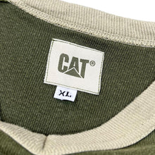 Load image into Gallery viewer, Early 00&#39;s CAT Caterpillar Patch Logo Heavy Cotton V-Neck T-Shirt
