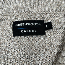Load image into Gallery viewer, Early 00&#39;s GREENWOODS CASUAL Classic Cable Knit Acrylic Collared Zip Sweater Jumper

