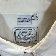 Load image into Gallery viewer, Vintage Men&#39;s Company Cowboy Western White Brown Cotton Long Sleeve Shirt
