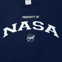 Load image into Gallery viewer, Delta Pro Weight PROPERTY OF NASA Souvenir Spellout Graphic T-Shirt
