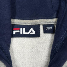 Load image into Gallery viewer, Early 00&#39;s FILA Classic Embroidered Big Logo Spellout Pullover Hoodie
