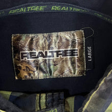 Load image into Gallery viewer, Realtree Western Green Navy Blue Check Popper Button Long Sleeve Shirt
