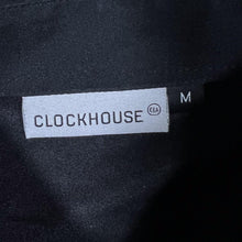 Load image into Gallery viewer, Early 00&#39;s Clockhouse Y2K Eagle Spellout Graphic Black Short Sleeve Shirt
