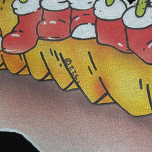 Load image into Gallery viewer, I'm A French Fry Caterpillar Cartoon Novelty Spellout Graphic Black T-Shirt
