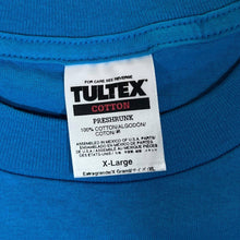 Load image into Gallery viewer, Vintage Tultex ARIZONA Cowskull Dreamcatcher Souvenir Spellout Graphic Blue T-Shirt
