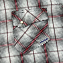 Load image into Gallery viewer, Vintage 90's Wrangler Wrancher Cowboy Western Check Pearl Snap Popper Short Sleeve Shirt
