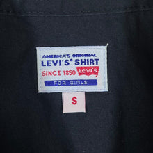 Load image into Gallery viewer, Vintage 90's LEVI'S Cowboy Western Pearl Snap Popper Black Short Sleeve Shirt
