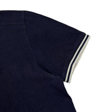 Load image into Gallery viewer, Early 00’s GABICCI Mini Logo Striped Trim Short Sleeve Cotton Polo Shirt

