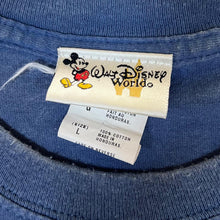 Load image into Gallery viewer, Vintage WALT DISNEY WORLD "Everlasting Mickey" Souvenir Spellout Graphic Blue T-Shirt
