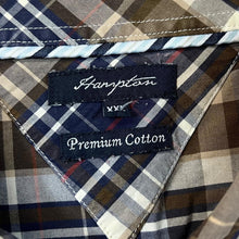 Load image into Gallery viewer, HAMPTON Classic Mini Pocket Logo Plaid Check Long Sleeve Cotton Shirt
