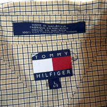 Load image into Gallery viewer, Vintage TOMMY HILFIGER Beige Blue Check Long Sleeve Button-Up Shirt
