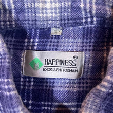 Load image into Gallery viewer, Vintage Happiness Blue White Plaid Check Long Sleeve Cotton Flannel Shirt
