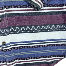Load image into Gallery viewer, Vintage 90&#39;s FRIENDS Multi Striped Aztec Patterned Long Sleeve Flannel Shirt
