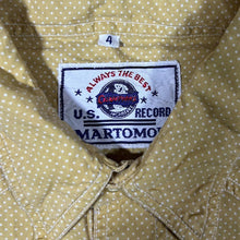 Load image into Gallery viewer, Vintage Martomod Cowboy Western Yellow Polka Dot Patterned Long Sleeve Cotton Shirt
