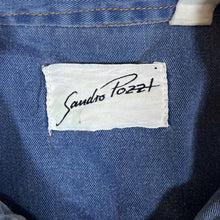 Load image into Gallery viewer, Vintage 90&#39;s SANDRO POZZI Denim Aztec Panel Cowboy Western Style Long Sleeve Shirt
