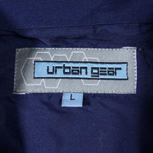 Load image into Gallery viewer, Early 00's Urban Gear Y2K Northern Lights Graphic Blue Green Polyester Shirt
