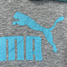 Load image into Gallery viewer, PUMA Classic Big Logo Spellout Graphic Grey Pullover Hoodie
