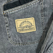 Load image into Gallery viewer, Vintage Arizona Jeans Cowboy Western Grey Denim Popper Long Sleeve Shirt
