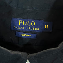 Load image into Gallery viewer, POLO RALPH LAUREN &quot;Custom Fit&quot; Classic Black Long Sleeve Button-Up Shirt
