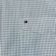Load image into Gallery viewer, Tommy Hilfiger "80's 2 Ply" Custom Fit Grid Check Long Sleeve Button-Up Shirt

