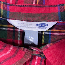 Load image into Gallery viewer, Old Navy "The Classic Shirt" Red Plaid Check Long Sleeve Flannel Cotton Shirt
