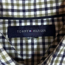 Load image into Gallery viewer, TOMMY HILFIGER Green Blue White Plaid Check Long Sleeve Cotton Shirt
