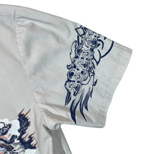 Load image into Gallery viewer, Early 00&#39;s Dynasty Fashion Gothic Tiger Dragon Graphic Short Sleeve Viscose Cotton Shirt
