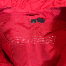 Load image into Gallery viewer, Vintage 90&#39;s GUESS Big Logo Graphic Red Hooded Windbreaker Jacket
